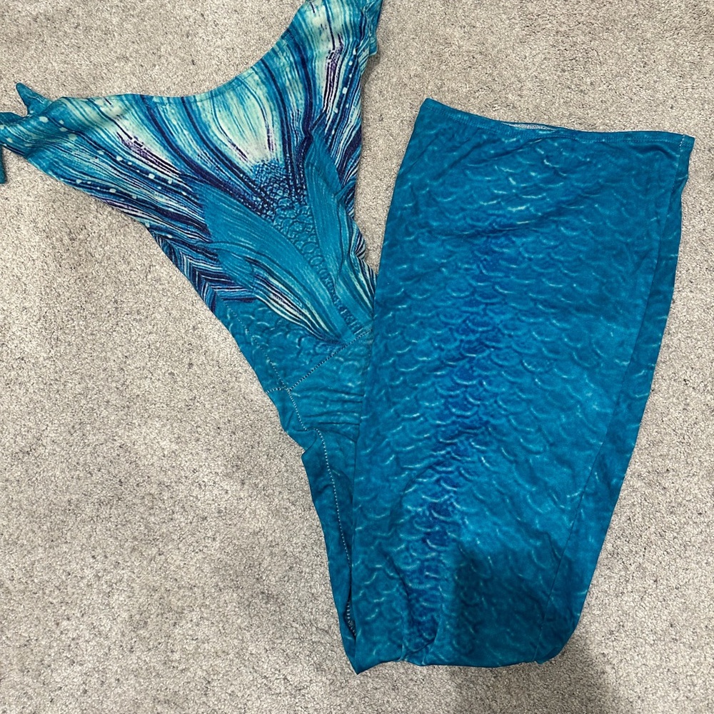 Blue Mermaid swim Tail Costume